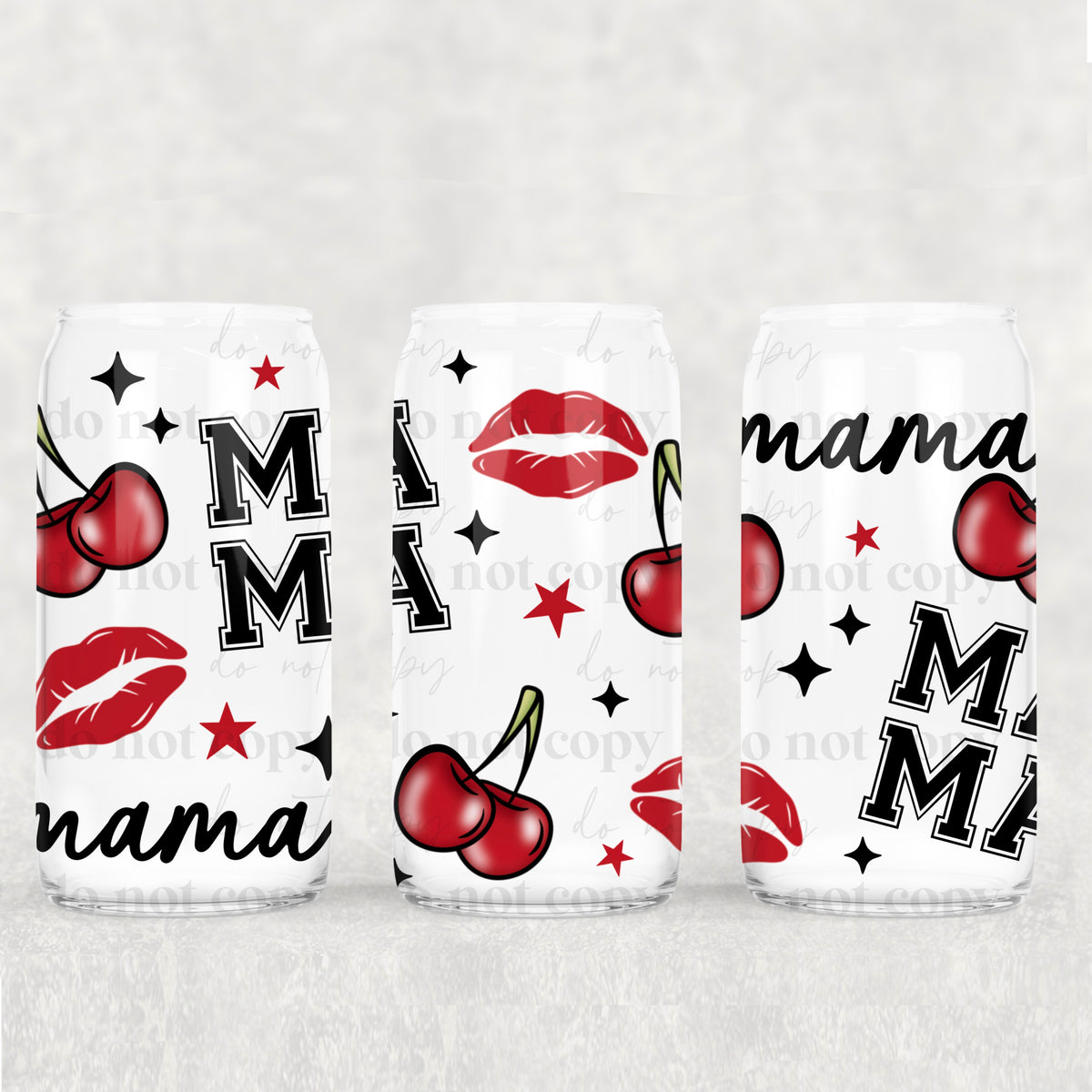Mama Cherry 16oz Glass Wrap