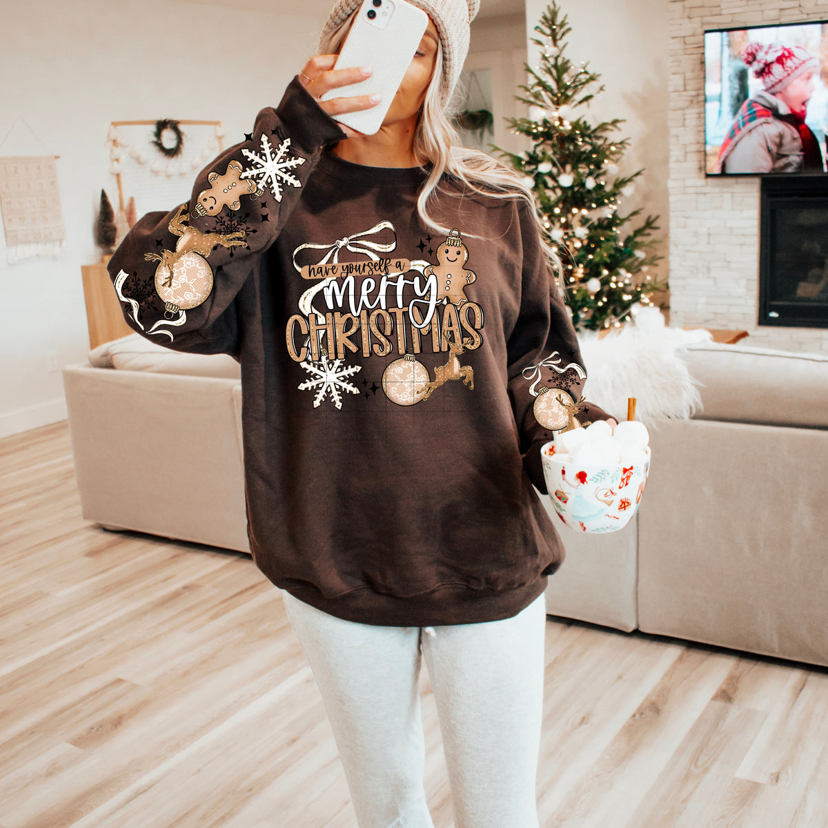 Merry Little Christmas w/ sleeve PNG