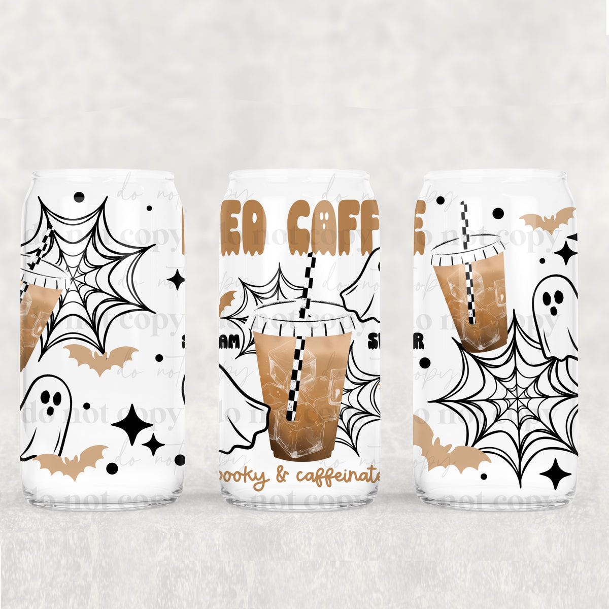 Scream Sugar Coffee 16oz Glass Wrap