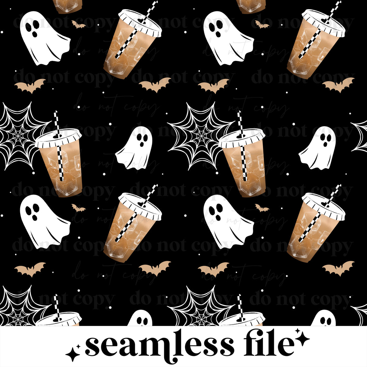 Scream Sugar Coffee Seamless
