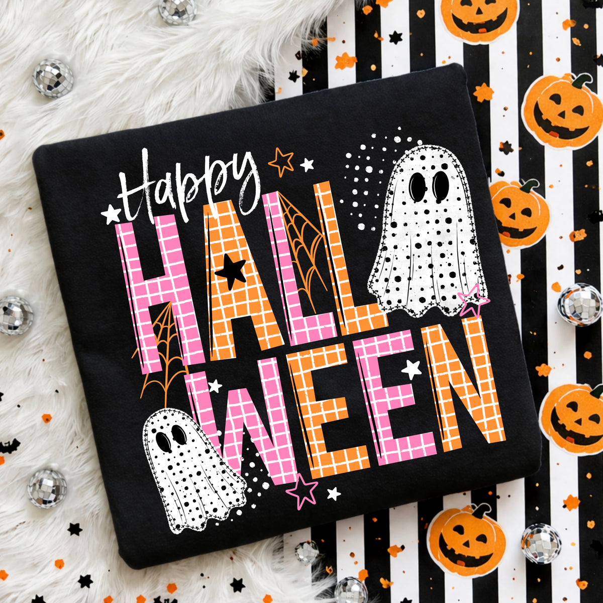 Happy Halloween Ghosties PNG