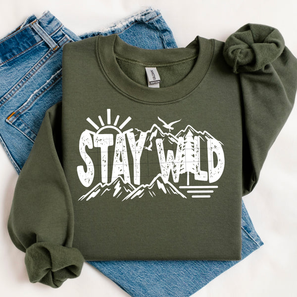 Stay Wild single color PNG
