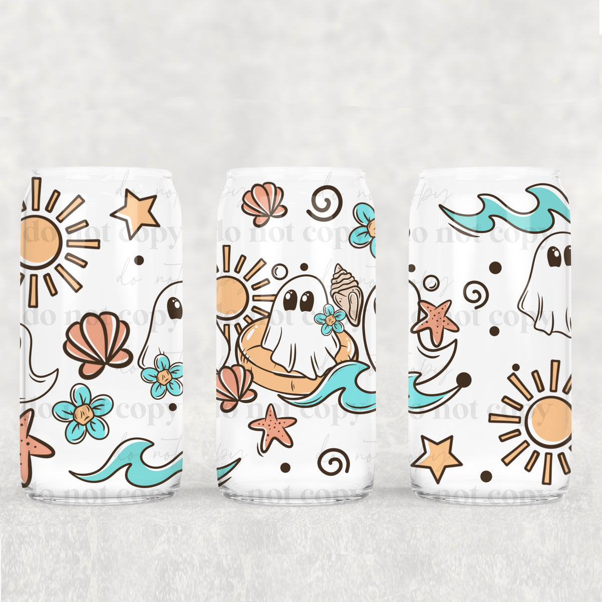 Beach Ghosties 16 Oz wrap
