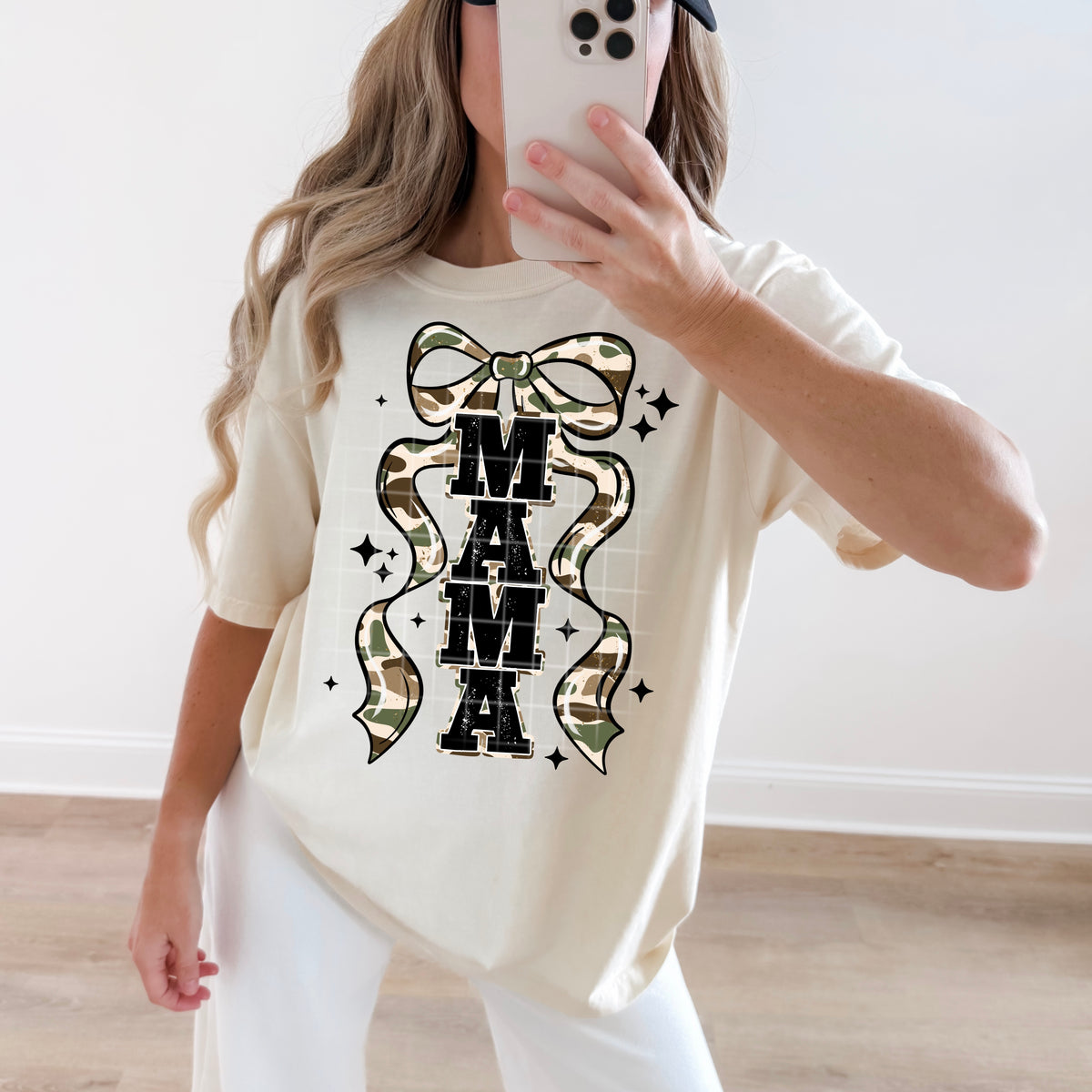 Mama Stacked Camo PNG