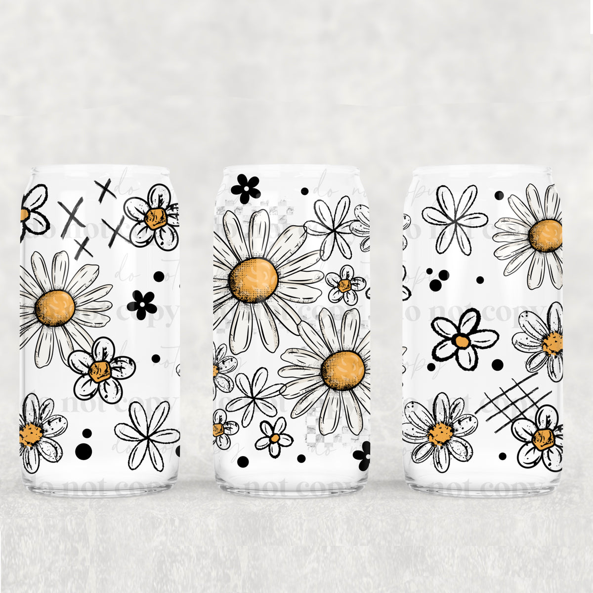 Daisys 16oz Glass Wrap