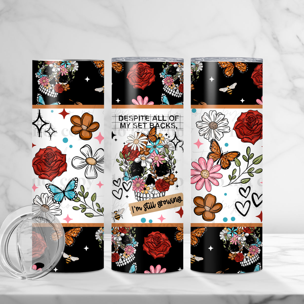 Despite my set backs Tumbler Wrap