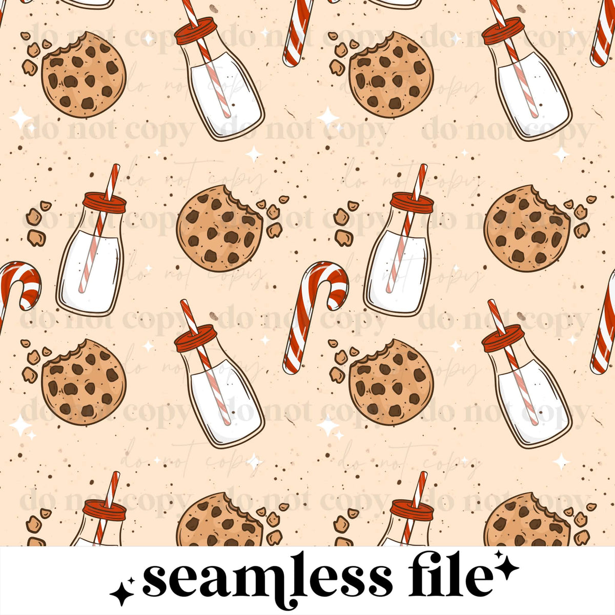 Cookies & Milk Seamless