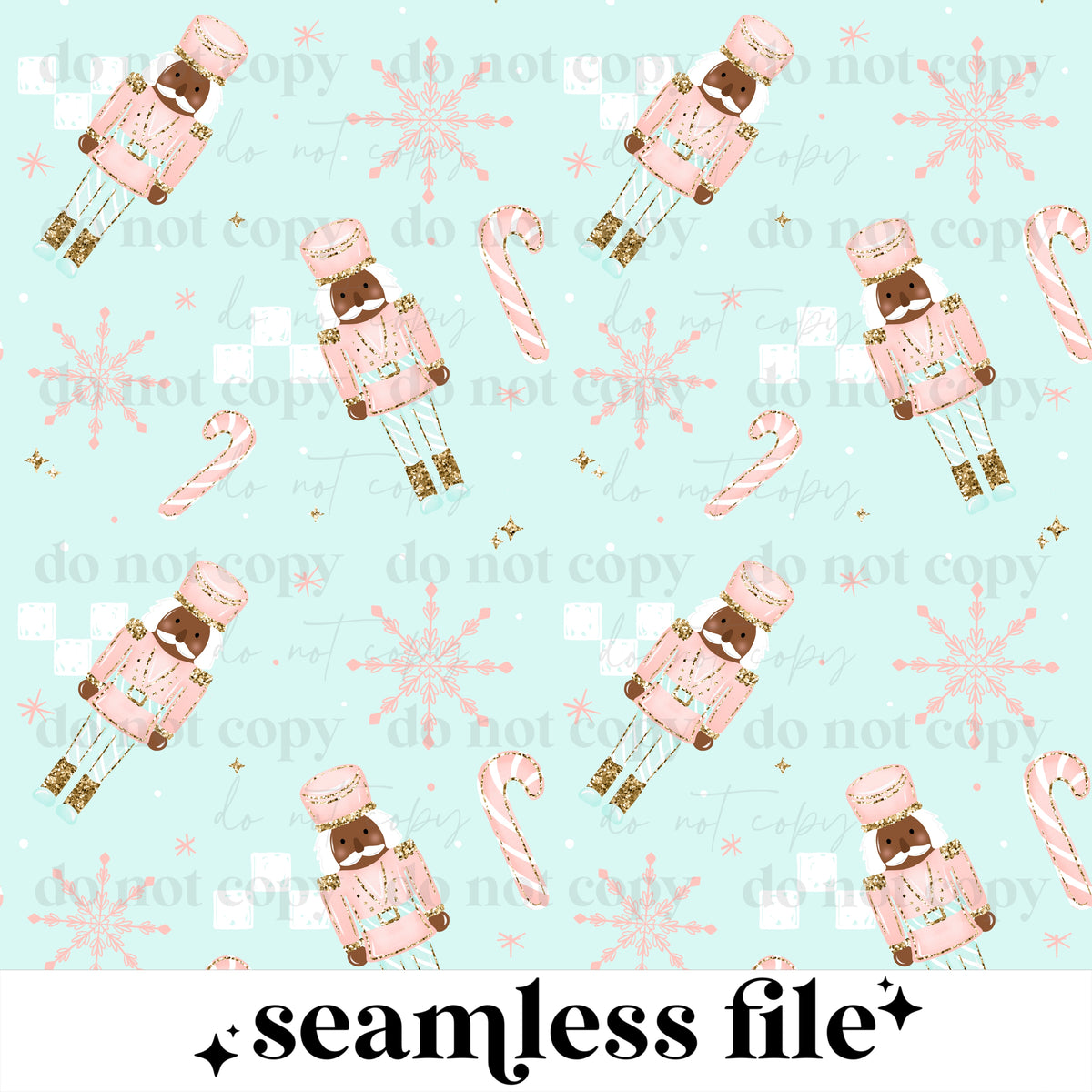 Pastel Nutcrackers Seamless