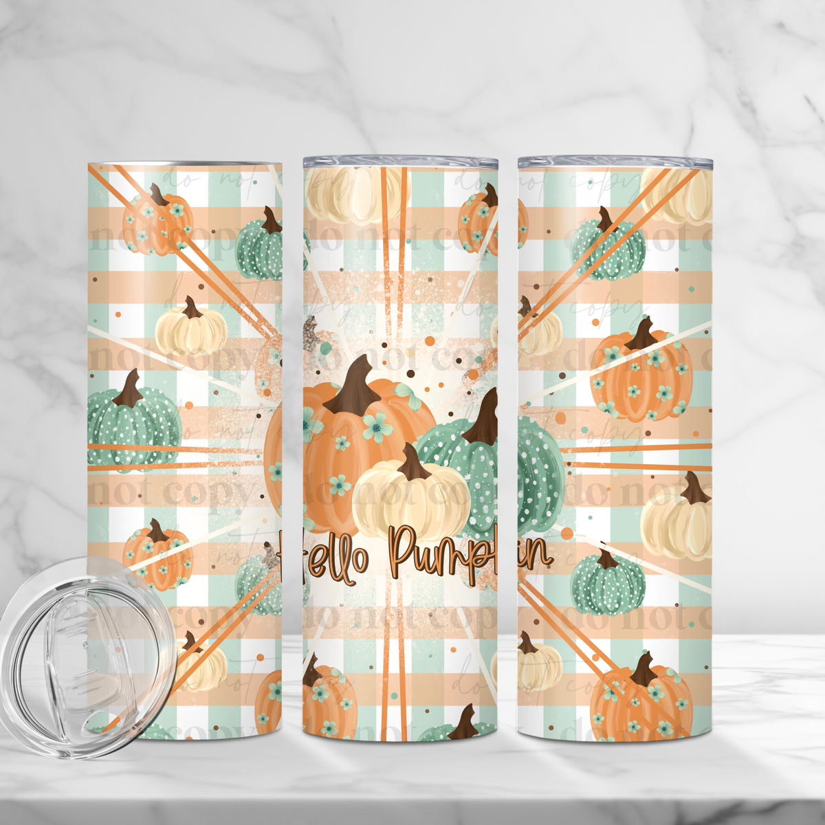 Hello Pumpkin 20 Oz Tumbler Wrap