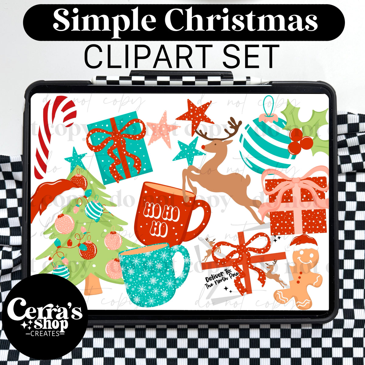 Christmas Things Clipart set