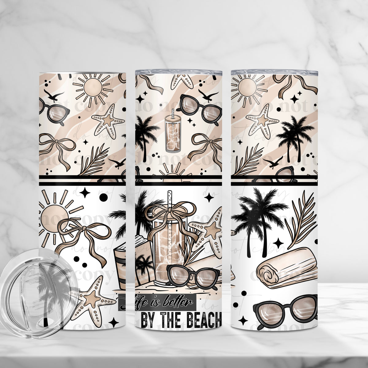 Life Is Better By The Beach Tumbler Wrap