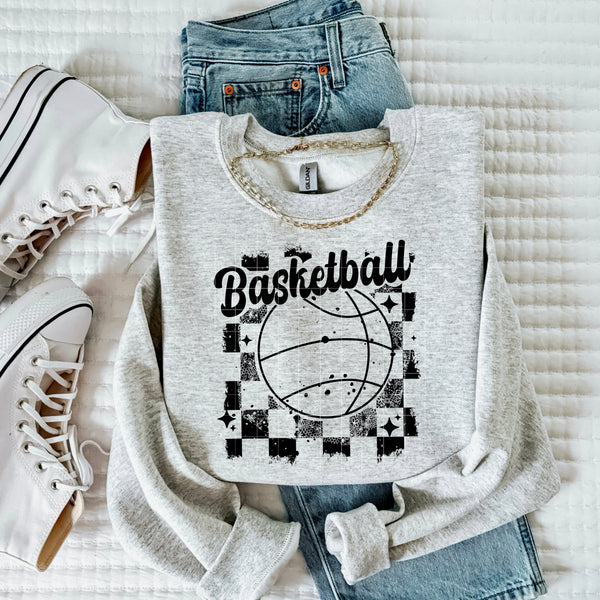 Basketball Distressed single color PNG