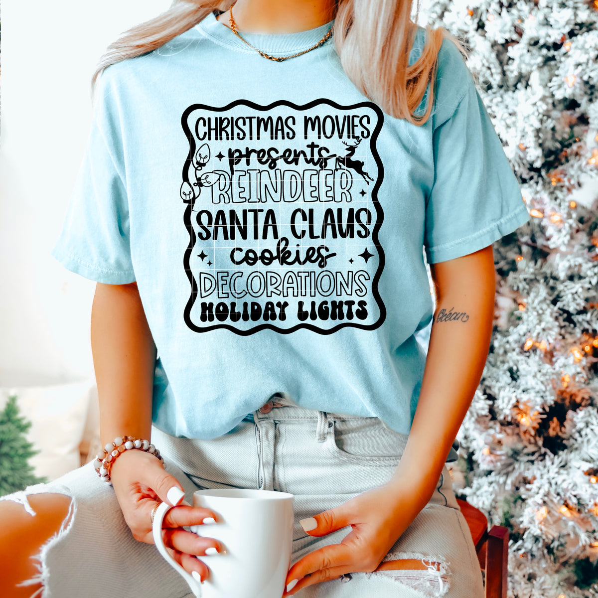 Christmas Things List single color PNG