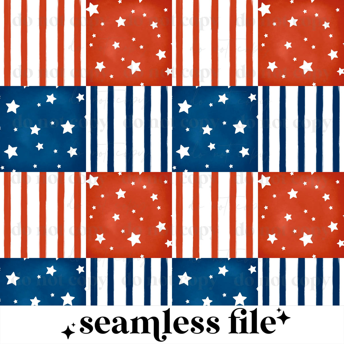 Red & Blue Checker Seamless