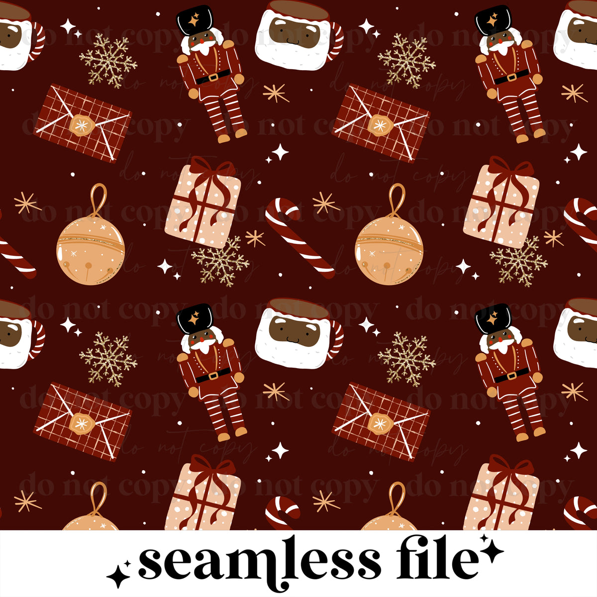 Tis the season nutcracker Seamless