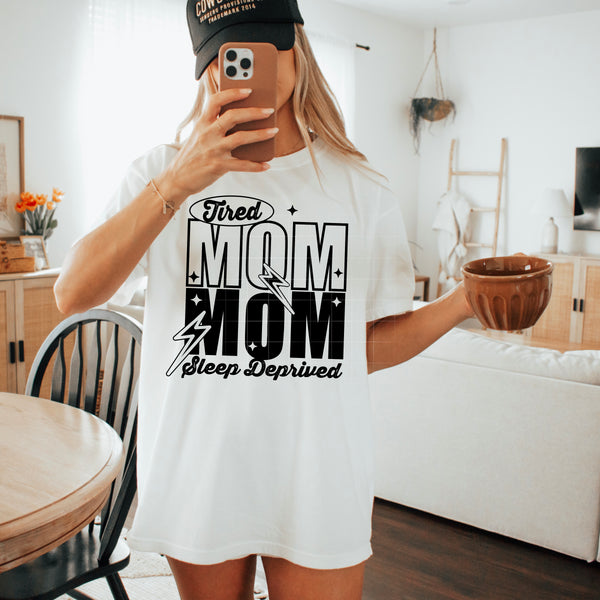 Tired Mom Single Color PNG