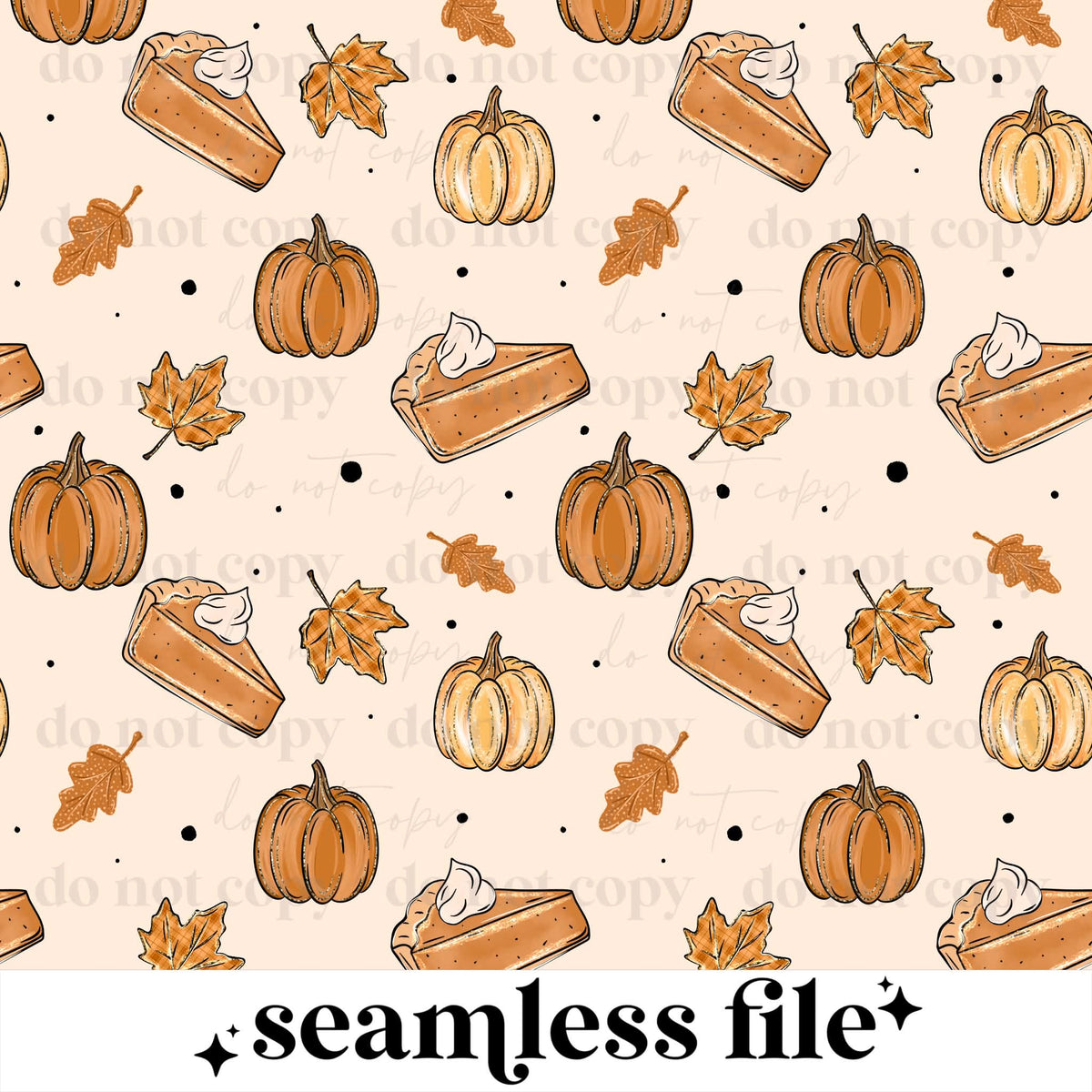 Pumpkin Pie Seamless