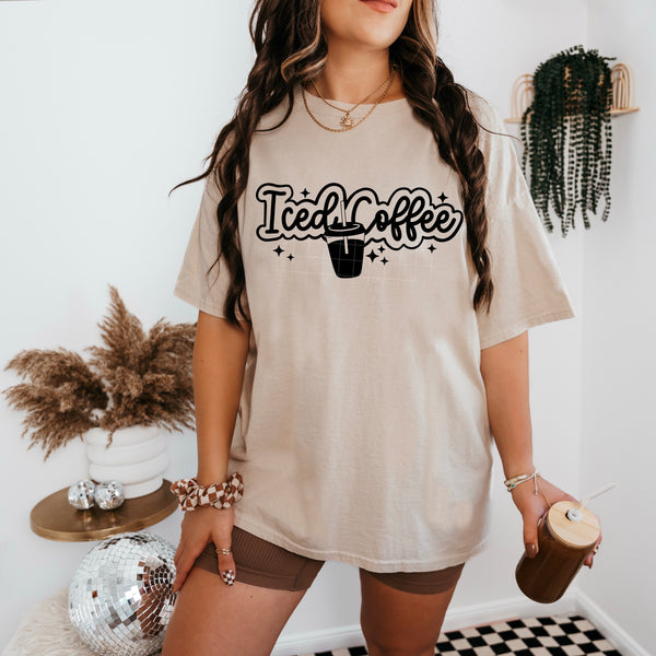 Iced Coffee Outline Single Color PNG