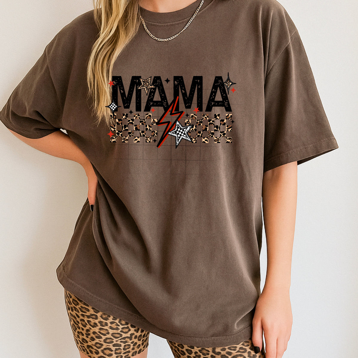 Mama Cheetah Checker PNG