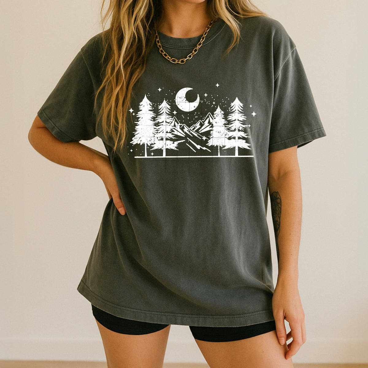 Tree Line Single Color PNG