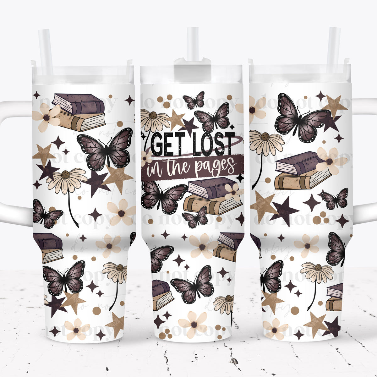 Get Lost in the Pages 40oz Tumbler Wrap