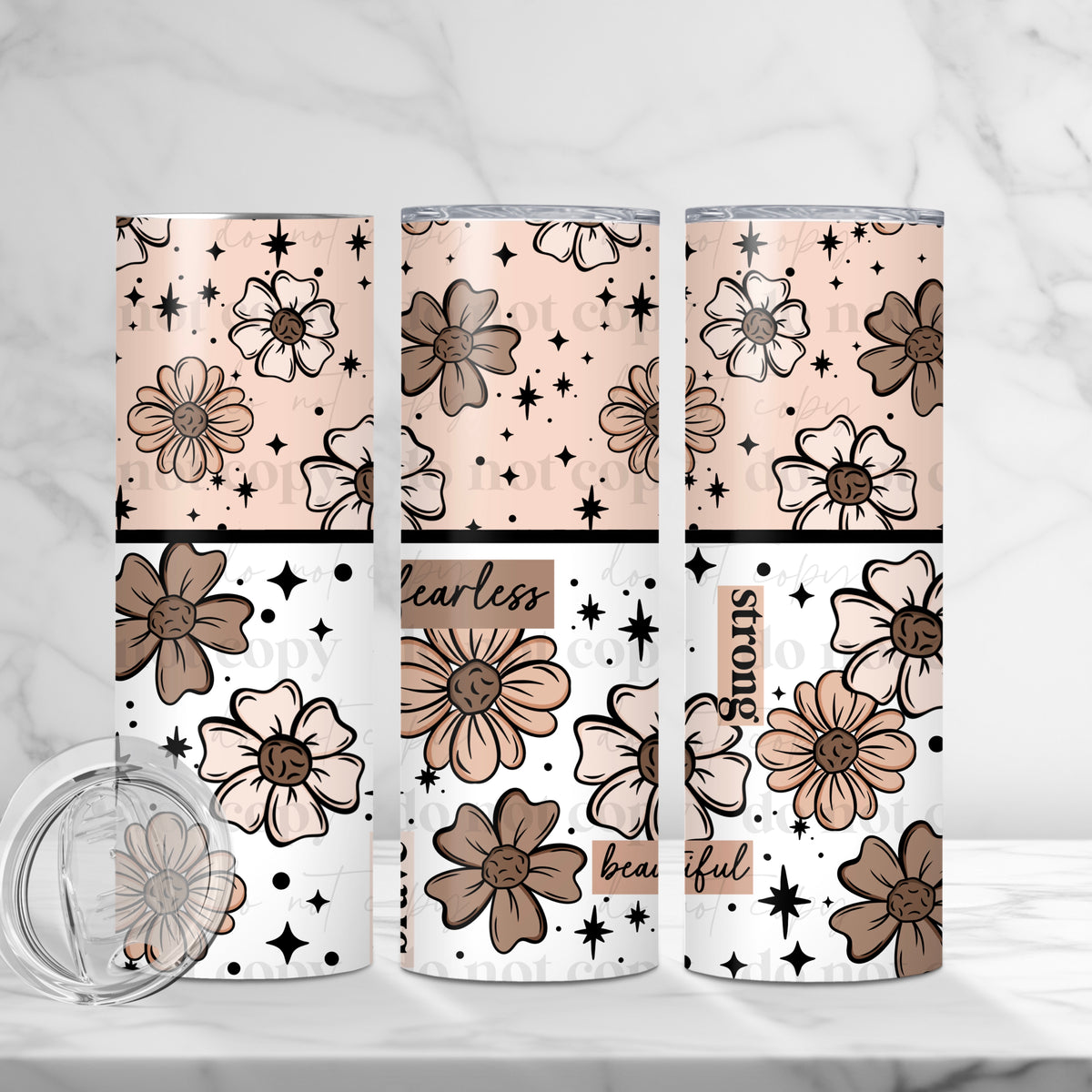 Positive Florals Tumbler Wrap