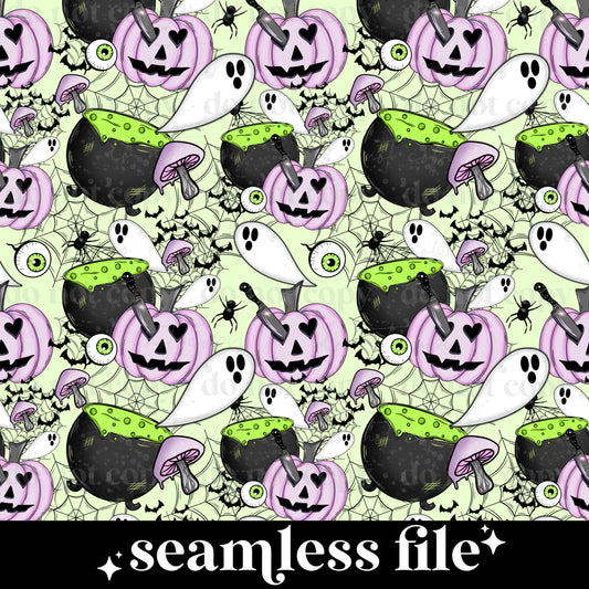 Spooky Mashup Seamless PNG