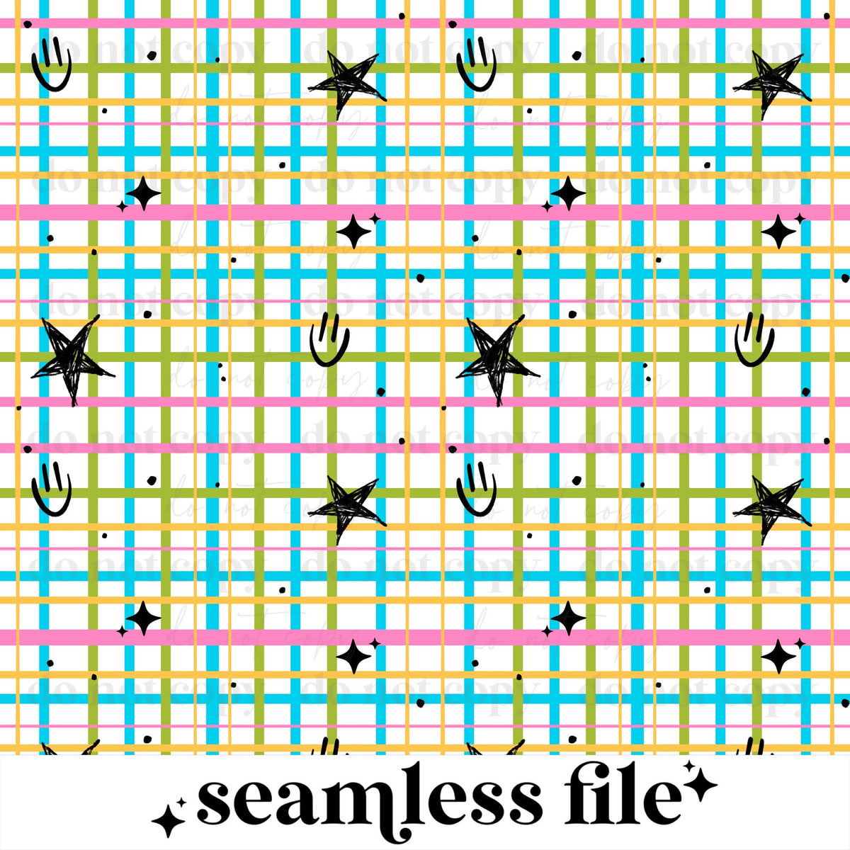 Striped Stars Seamless