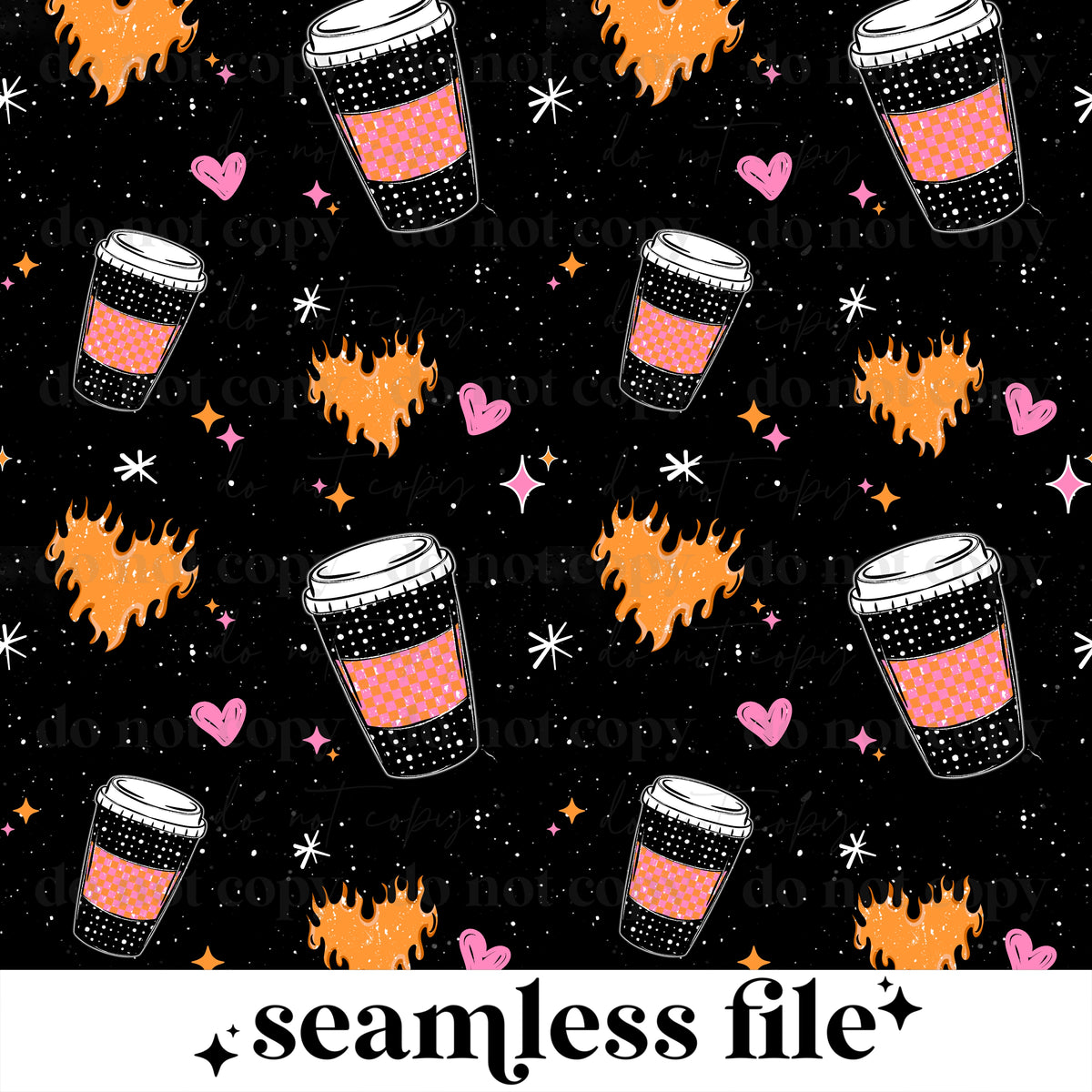 Hot Mess Coffee Seamless