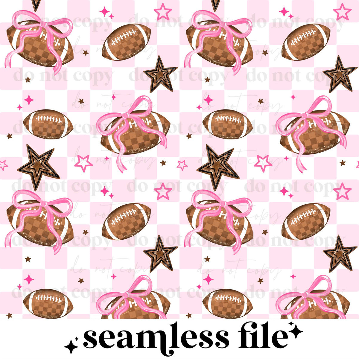 Football Bow Seamless