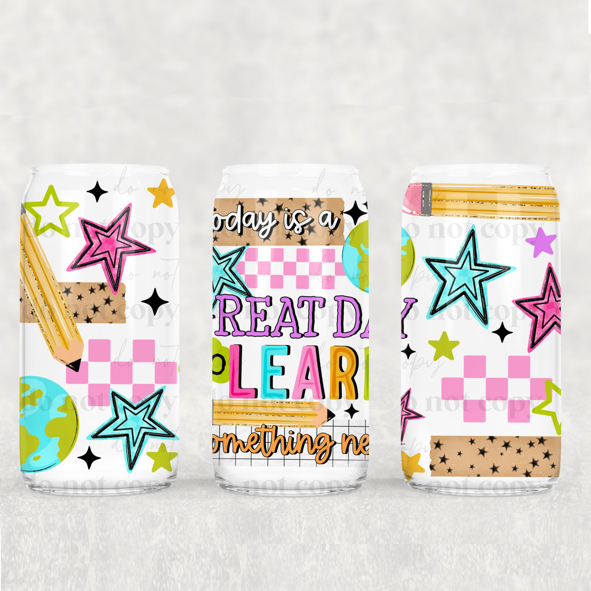 Learn Something New 16oz Glass Wrap