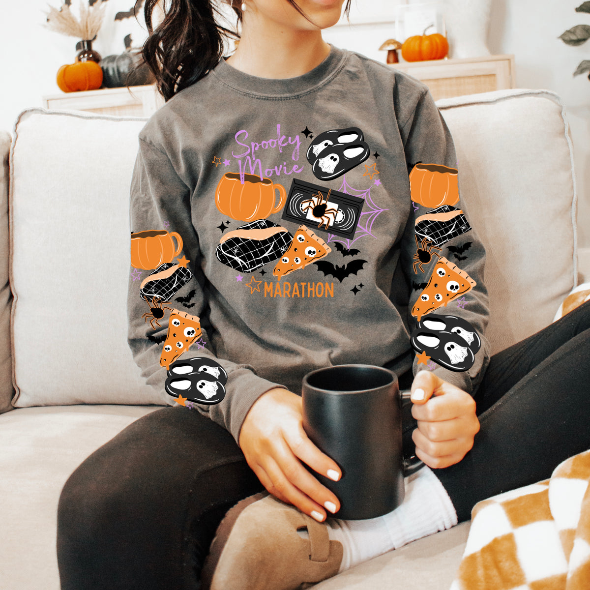 Spooky Movie Marathon w/ sleeve PNG