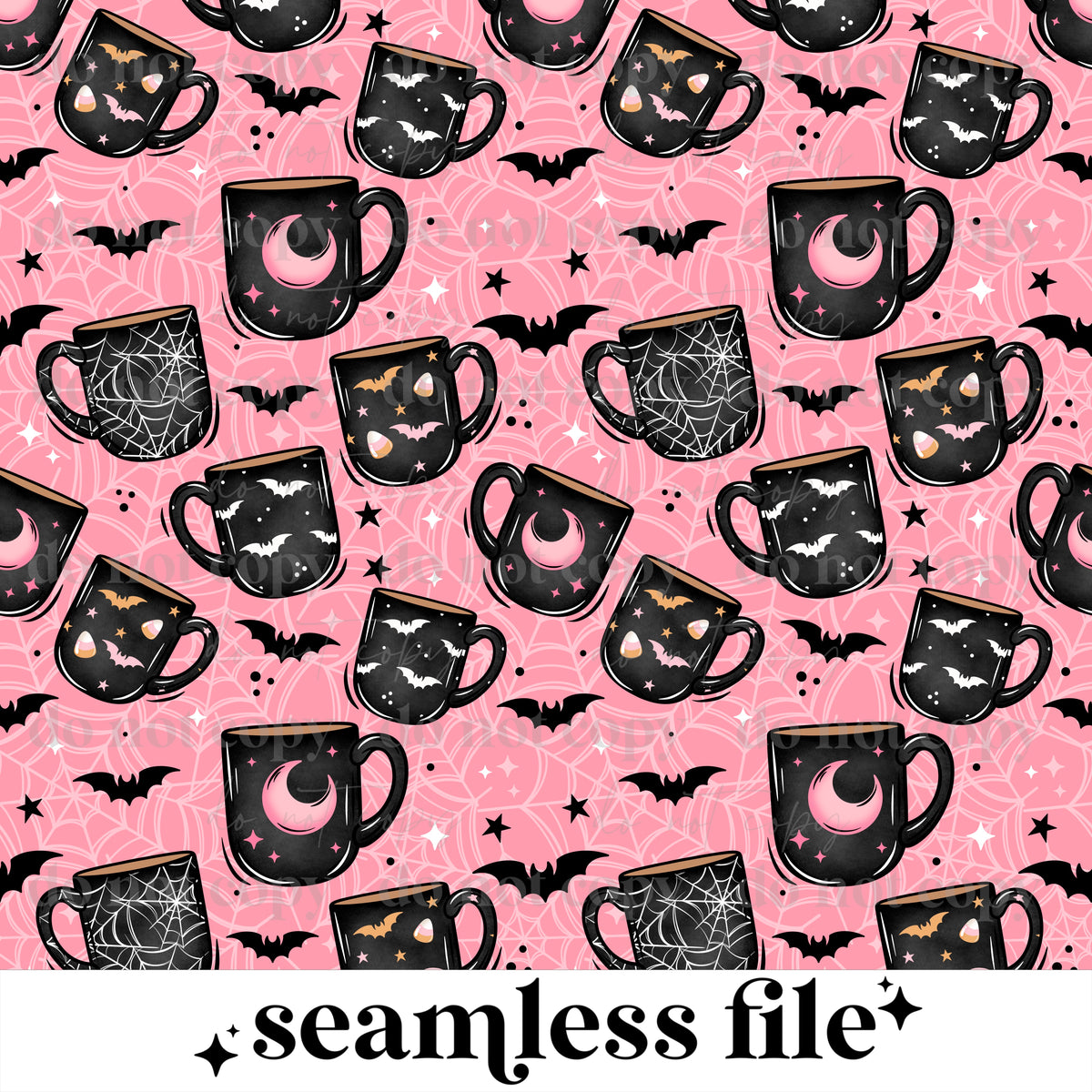 Halloween Mugs Seamless