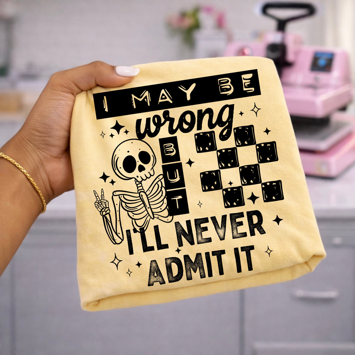 I may be wrong Single Color PNG