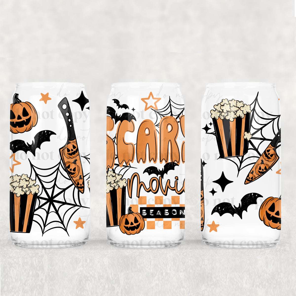 Scary Movie Season 16oz Glass Wrap