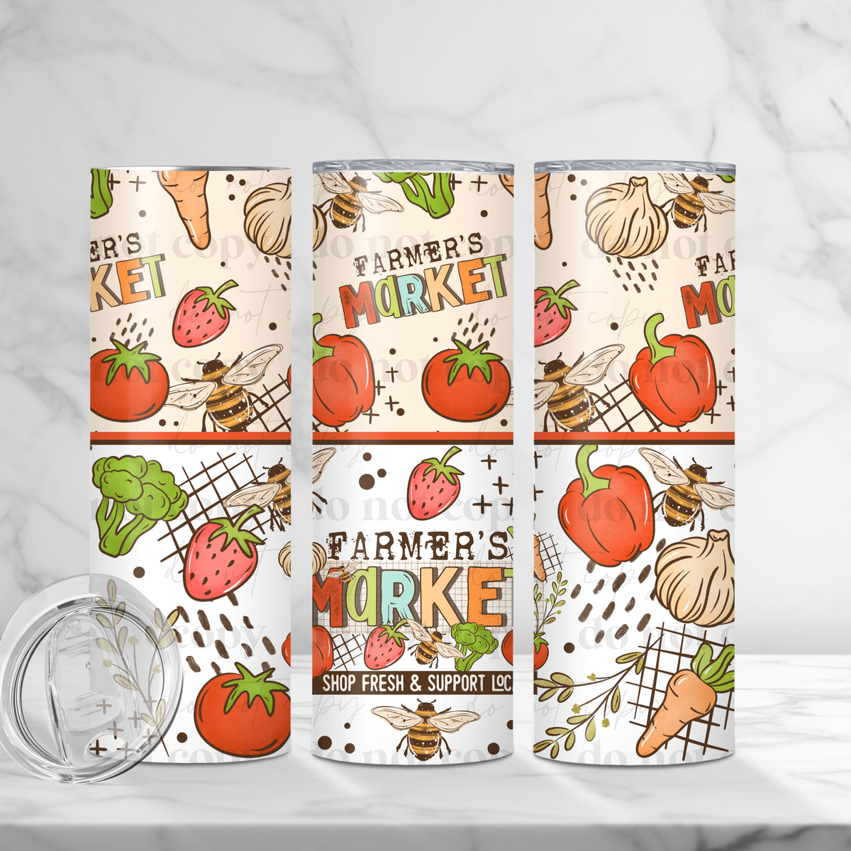 Farmers Market 20 oz Tumbler Wrap