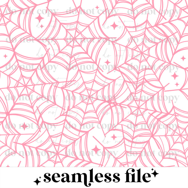 Pink Webs Seamless