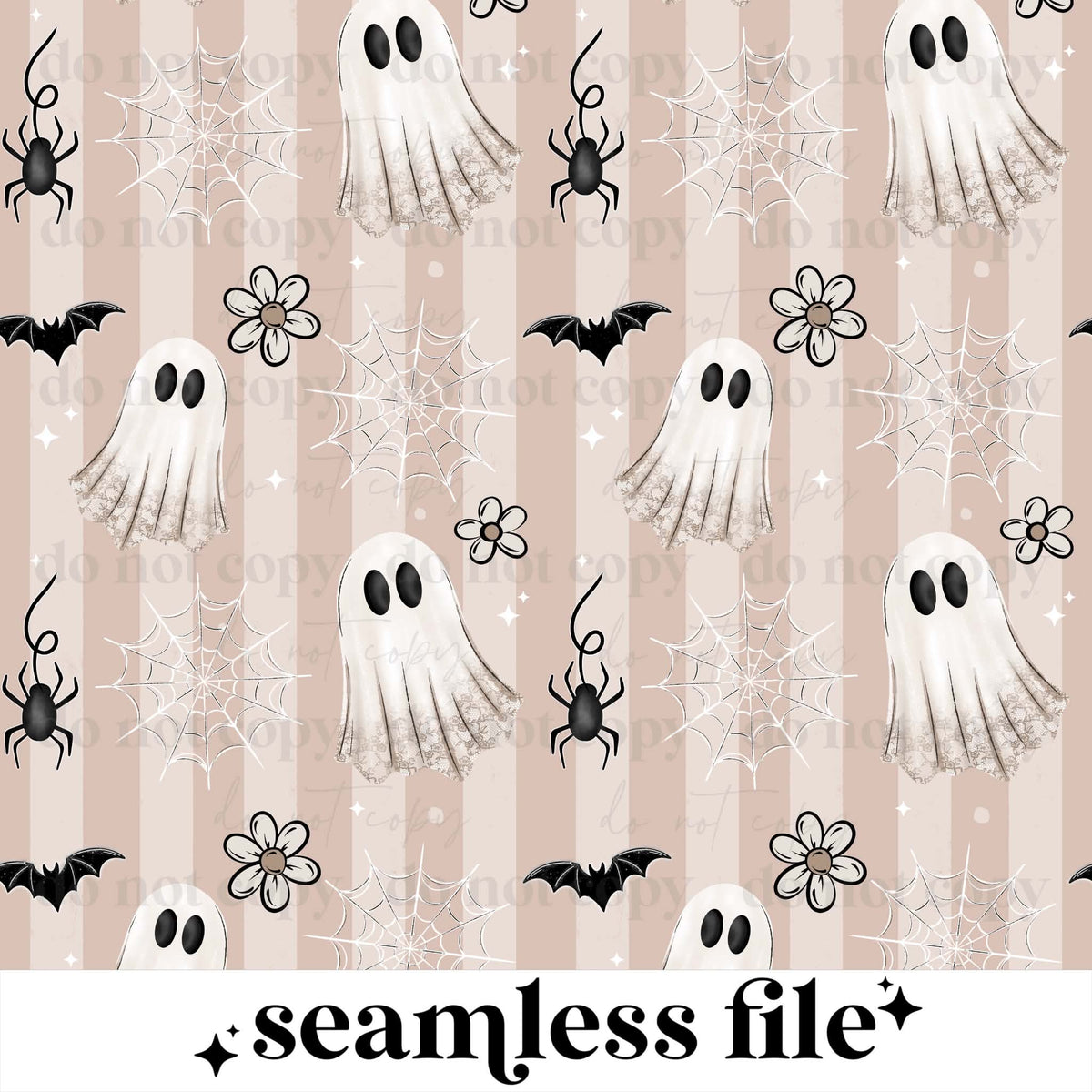 Floral Ghostie Seamless