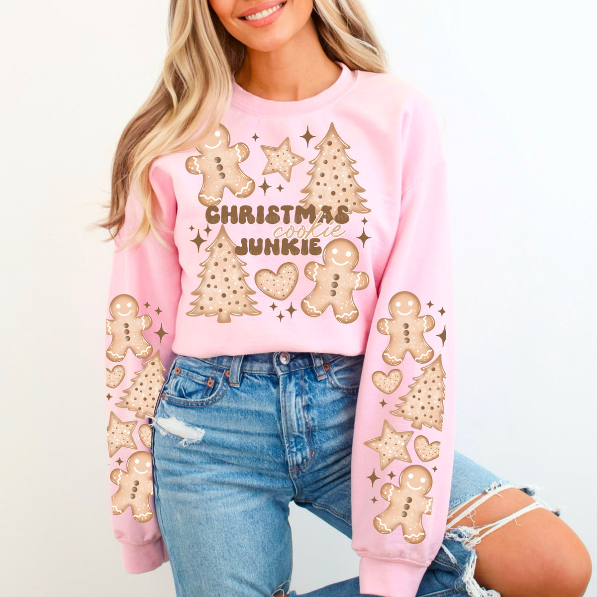 Christmas cookie junkie w/ Sleeves PNG