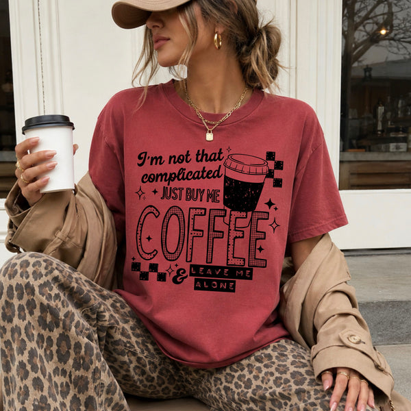 I’m not complicated coffee Single Color PNG