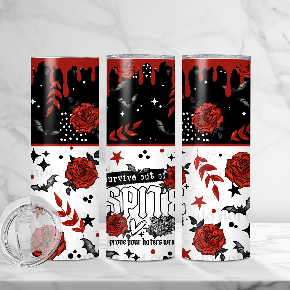 Survive Out of Spite 20 oz Tumbler Wrap