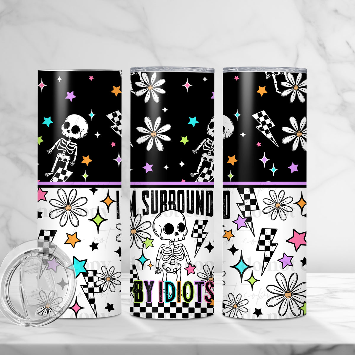Surrounded By Idiots Tumbler Wrap