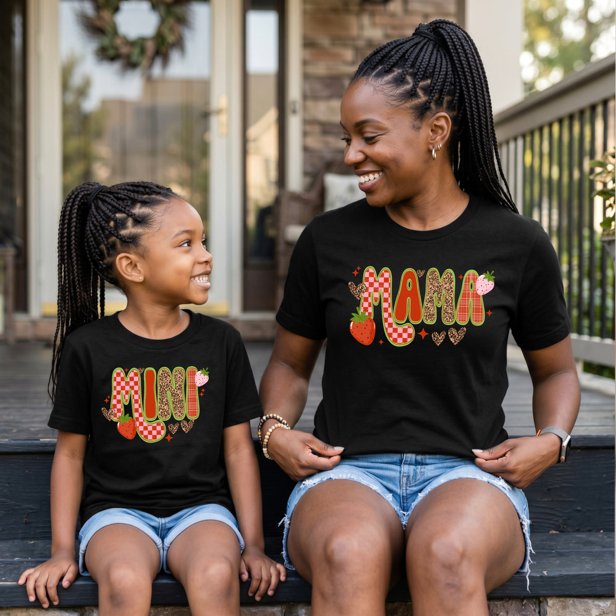 Mama & Mini Strawberry PNG