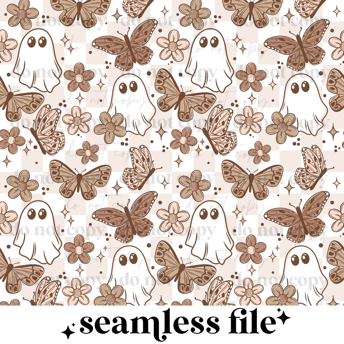 Butterfly Ghosties Seamless