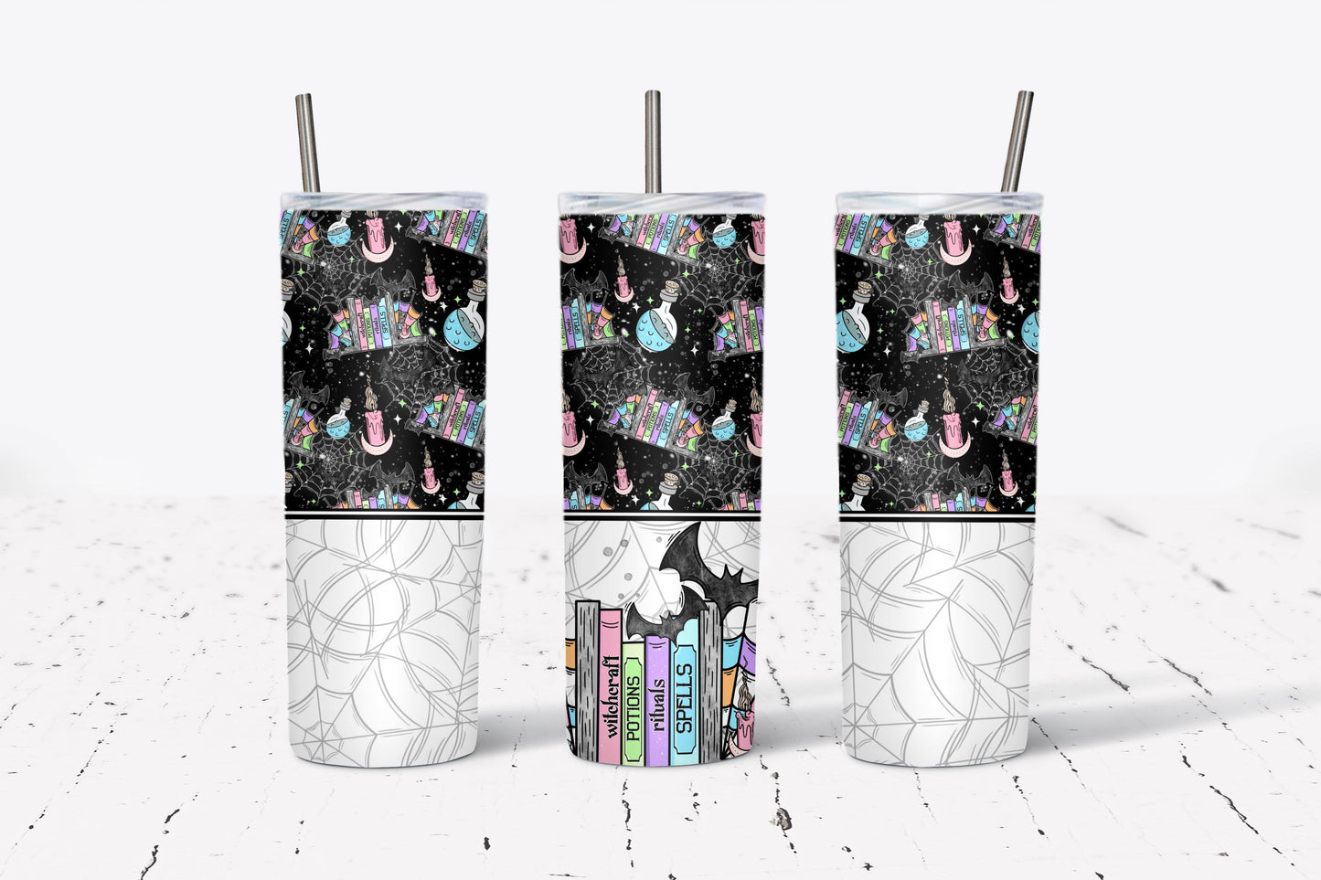 Witch Shelf Colorful Tumbler Wrap