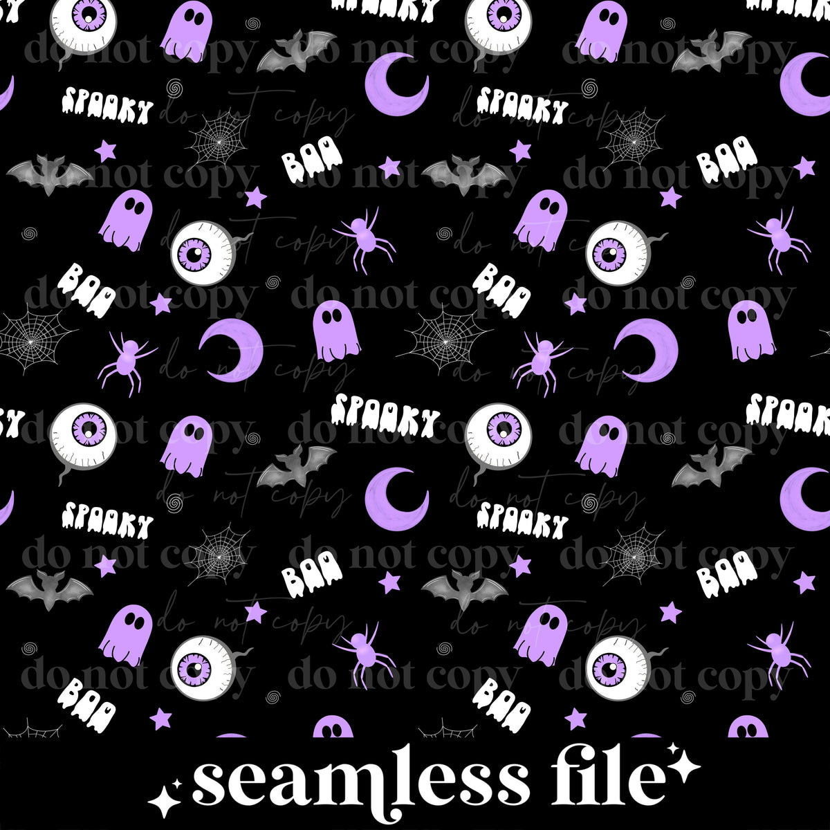 Spooky Purple Seamless