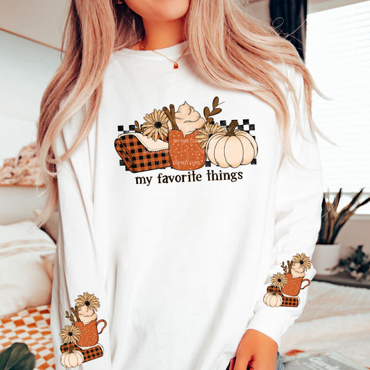 My Favorite Things Fall w/ sleeves PNG