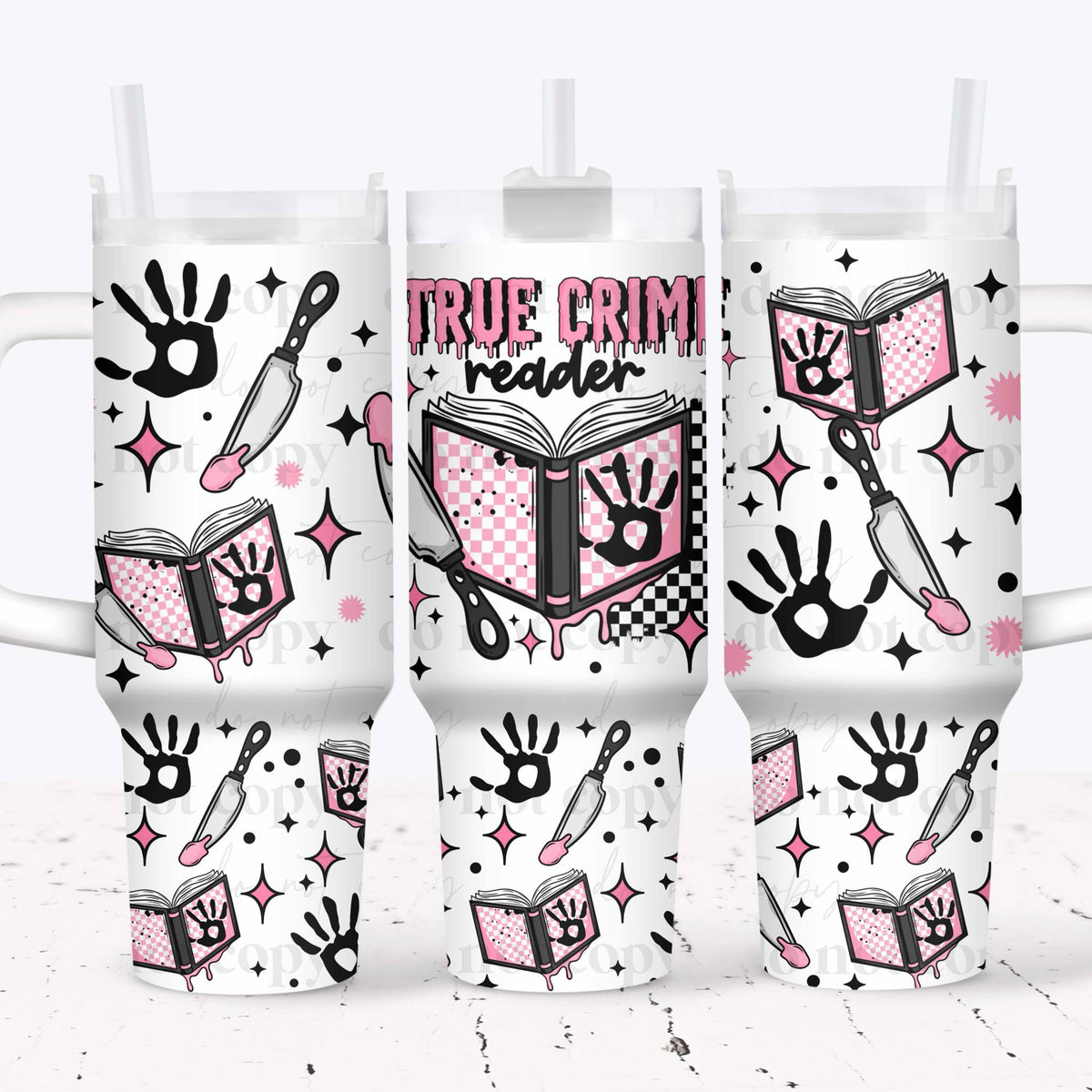 True Crime Reader 40 Oz Wrap