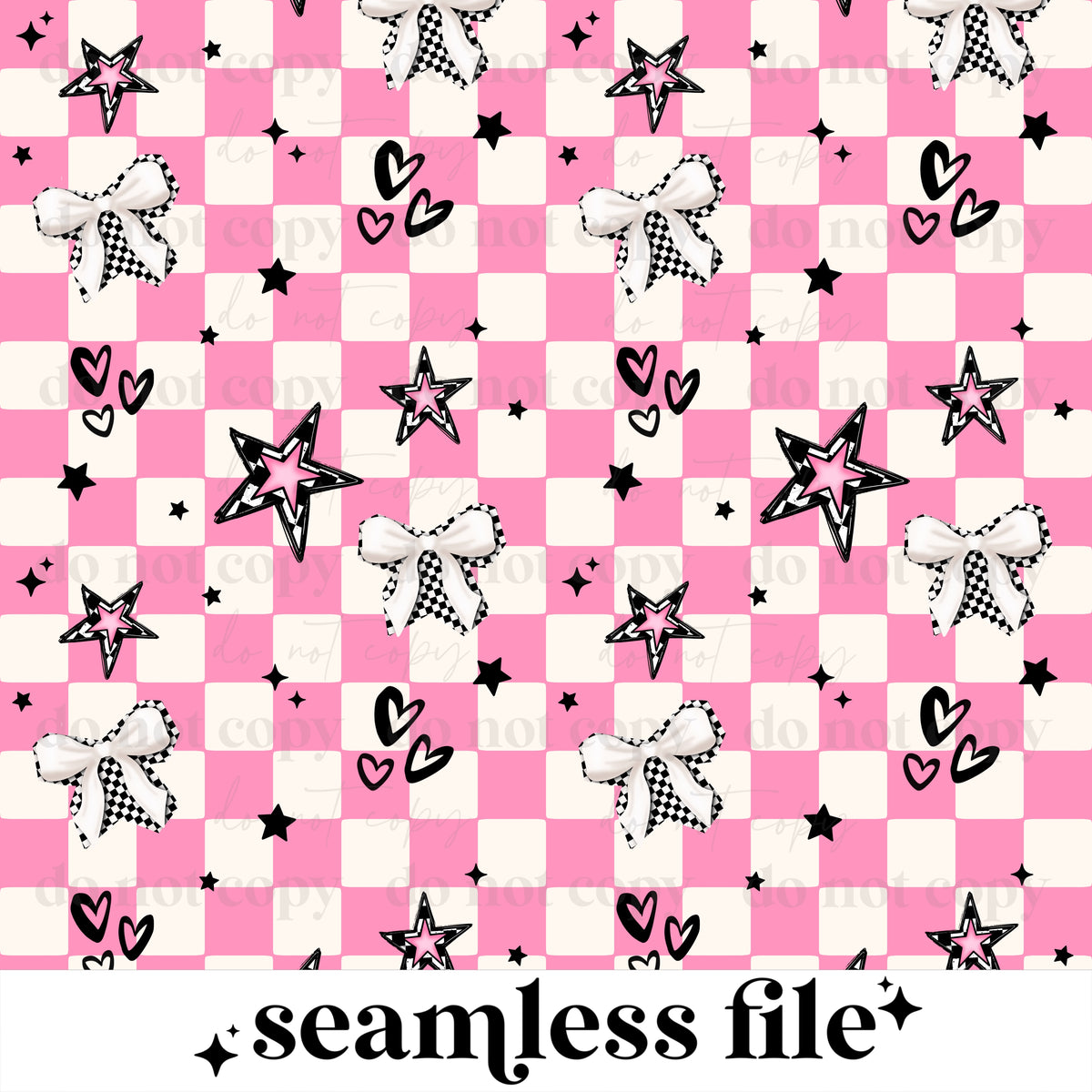 Pink Checker Seamless