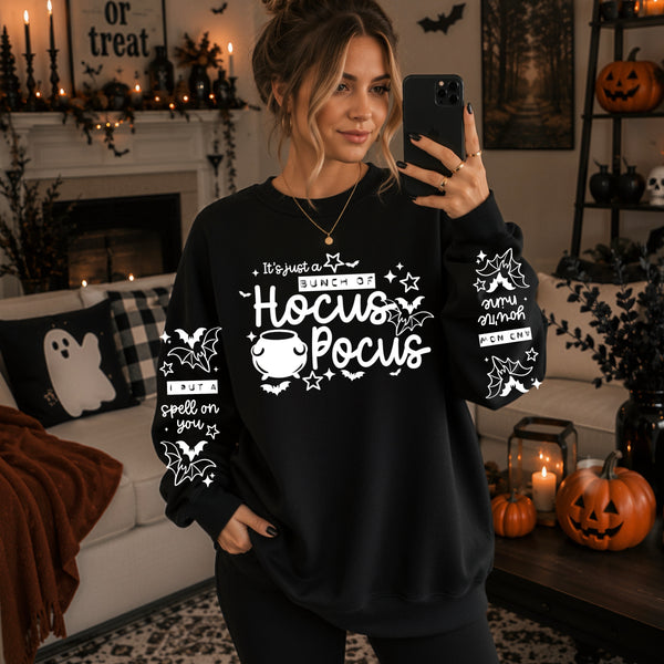 Hocus Pocus w/ Sleeves Single Color PNG